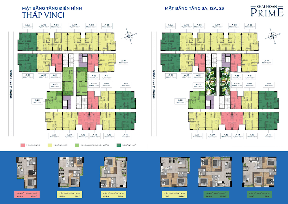 Khải Hoàn Prime 6 Mặt bằng Khải Hoàn Prime